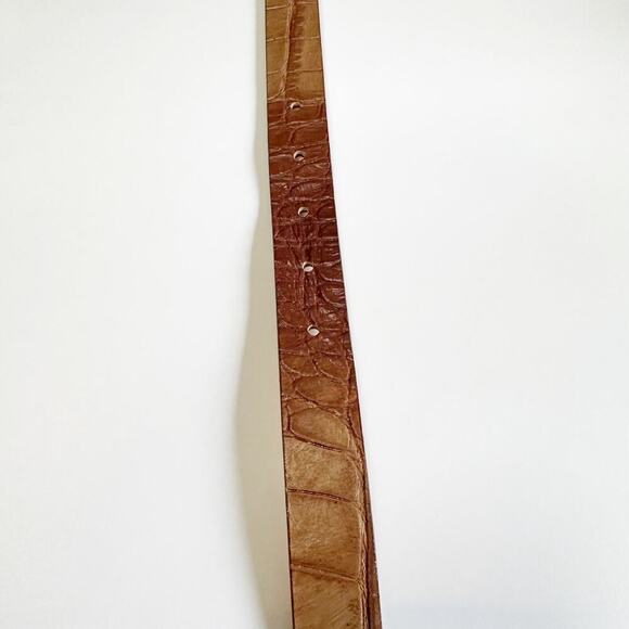 Vintage Garuglieri Light Brown Belt Genuine Leather Italian Size M - Picture 15 of 16